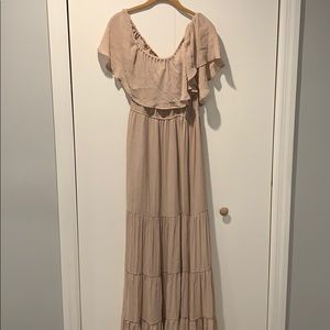 Forever 21 tan long dress